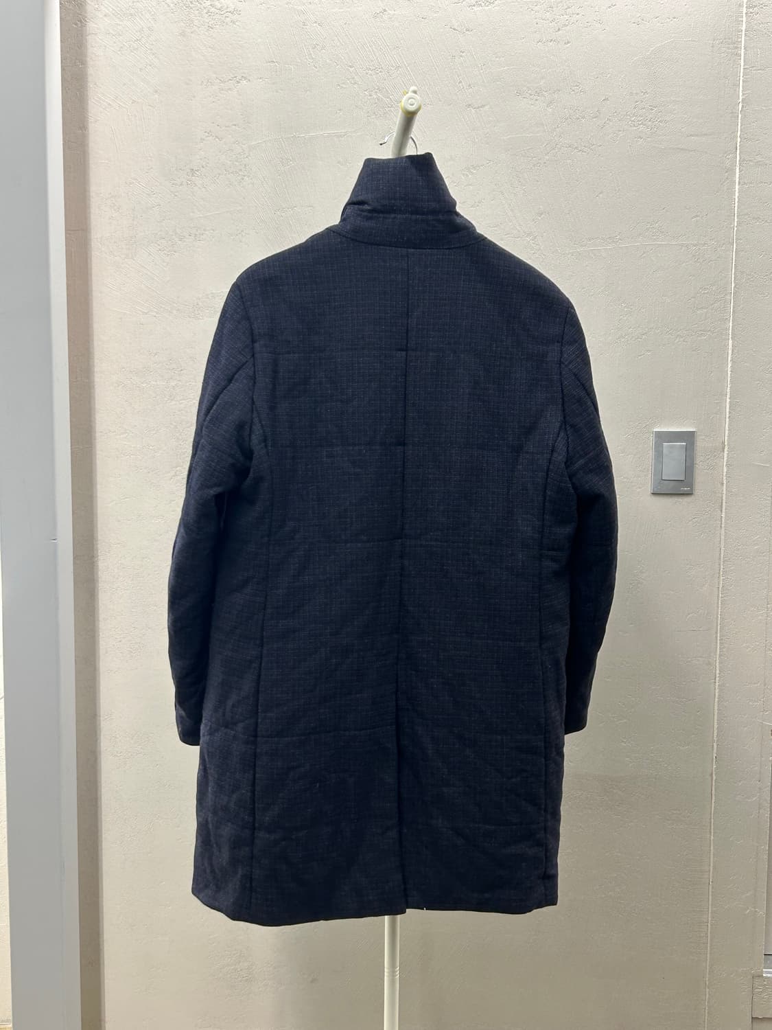 customellow 커스텀멜로우 네이비 더블 버튼 코트 상품이미지3