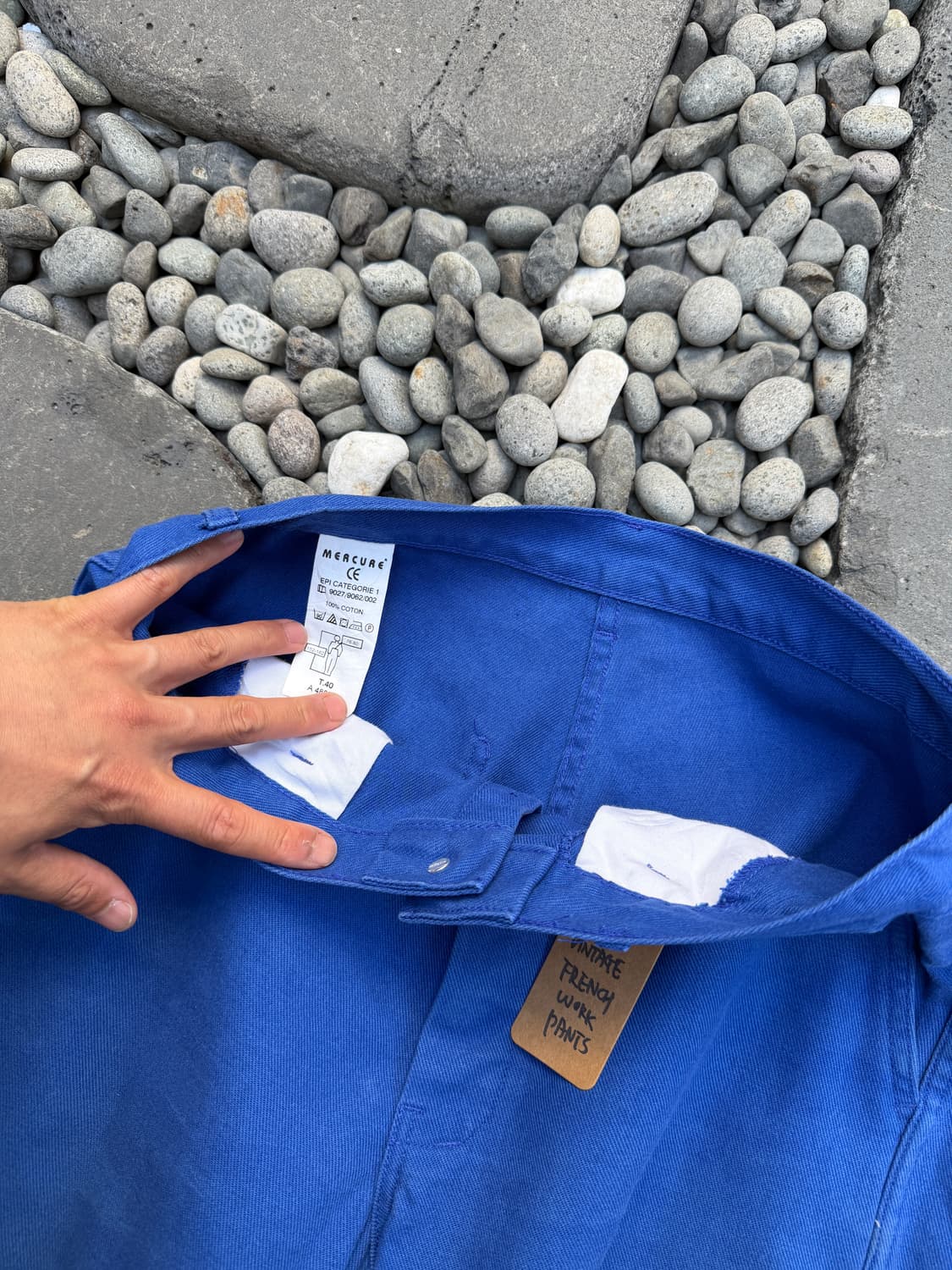 OLD VINTAGE WASHED BLUE FRENCH 프렌치워크팬츠 상품이미지7