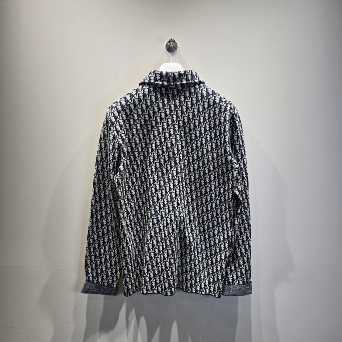 [중고/정품] 디올 오블리크 오버셔츠 네이비/베이지 M 상품이미지2