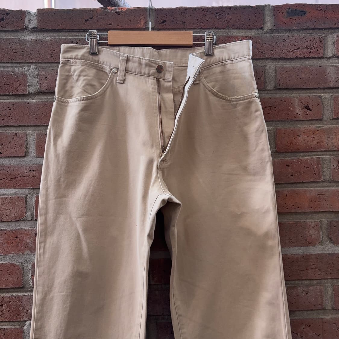 00s 랭글러 Wrangler 재팬 웨스턴 베이지 스트레이트 팬츠 상품이미지4