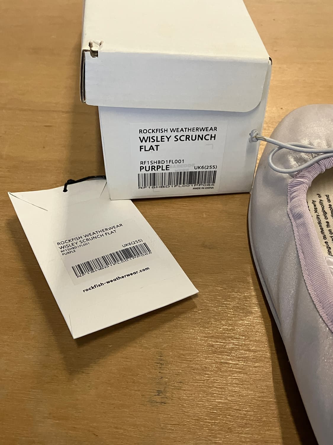 락피쉬 플랫슈즈 퍼플 상품이미지4