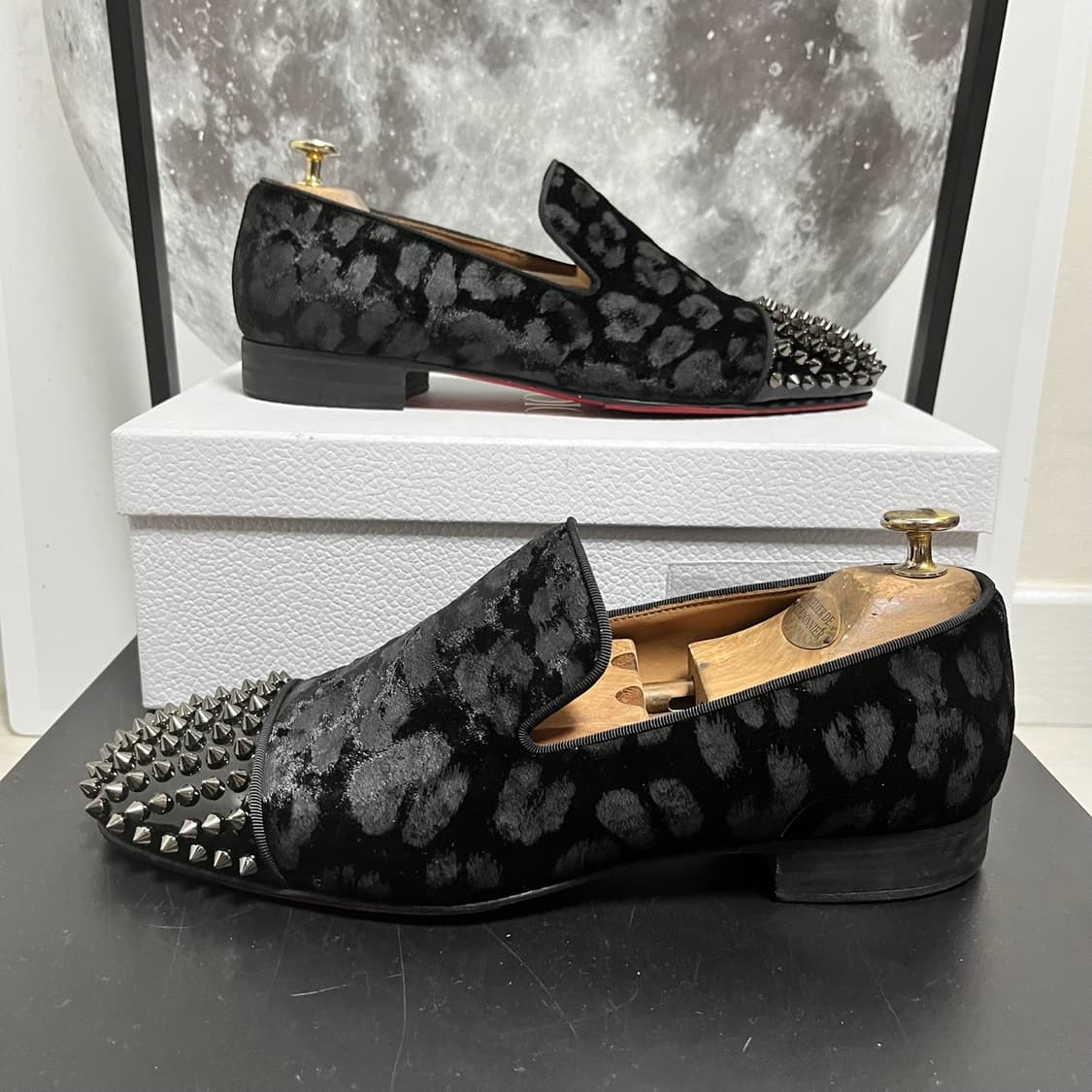  정품 41) 크리스찬 루부탱 스푸키 스파이크 로퍼 구두 상품이미지1