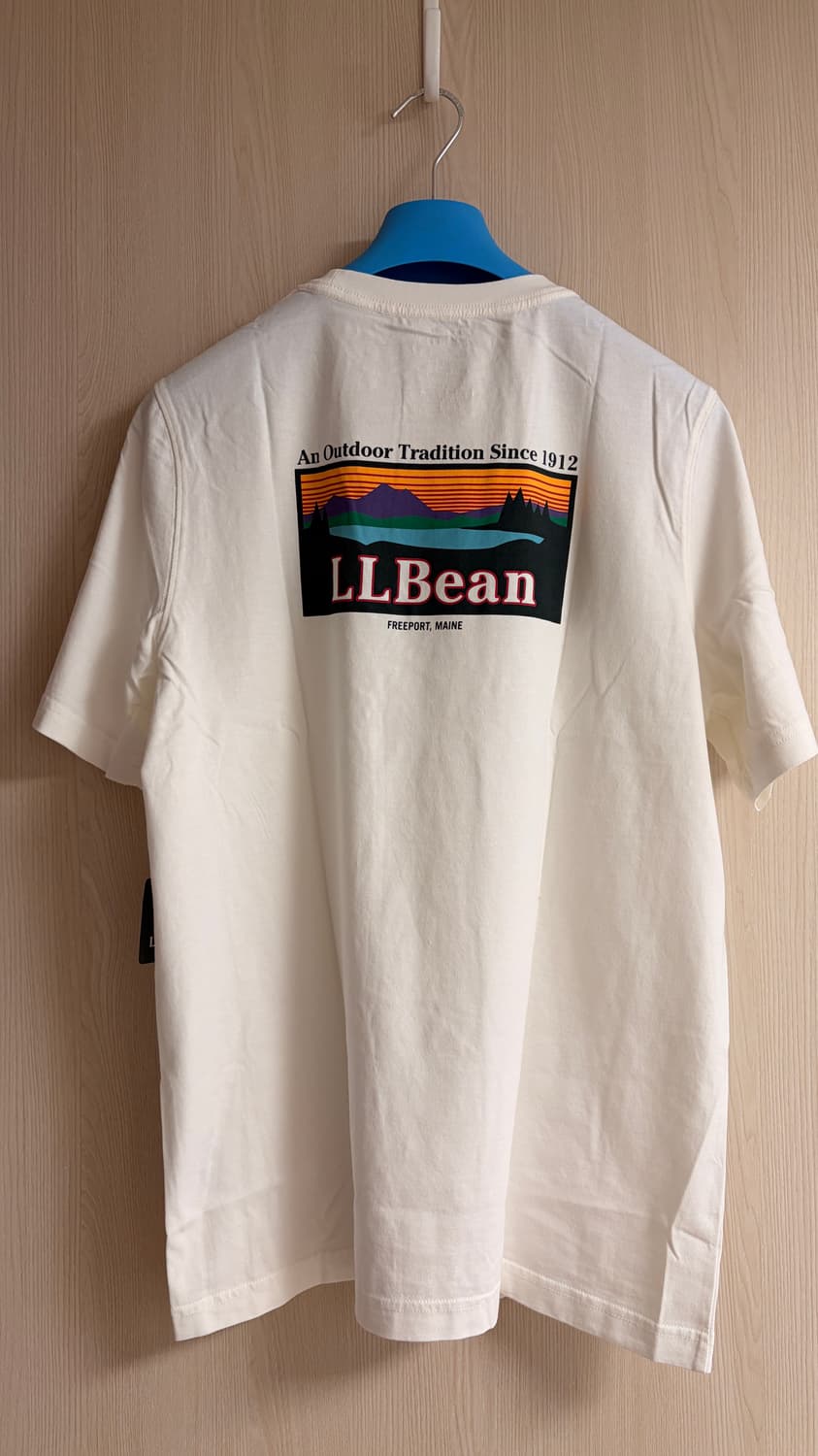 엘엘빈 LLBean 반팔티 L사이즈 화이트 상품이미지1