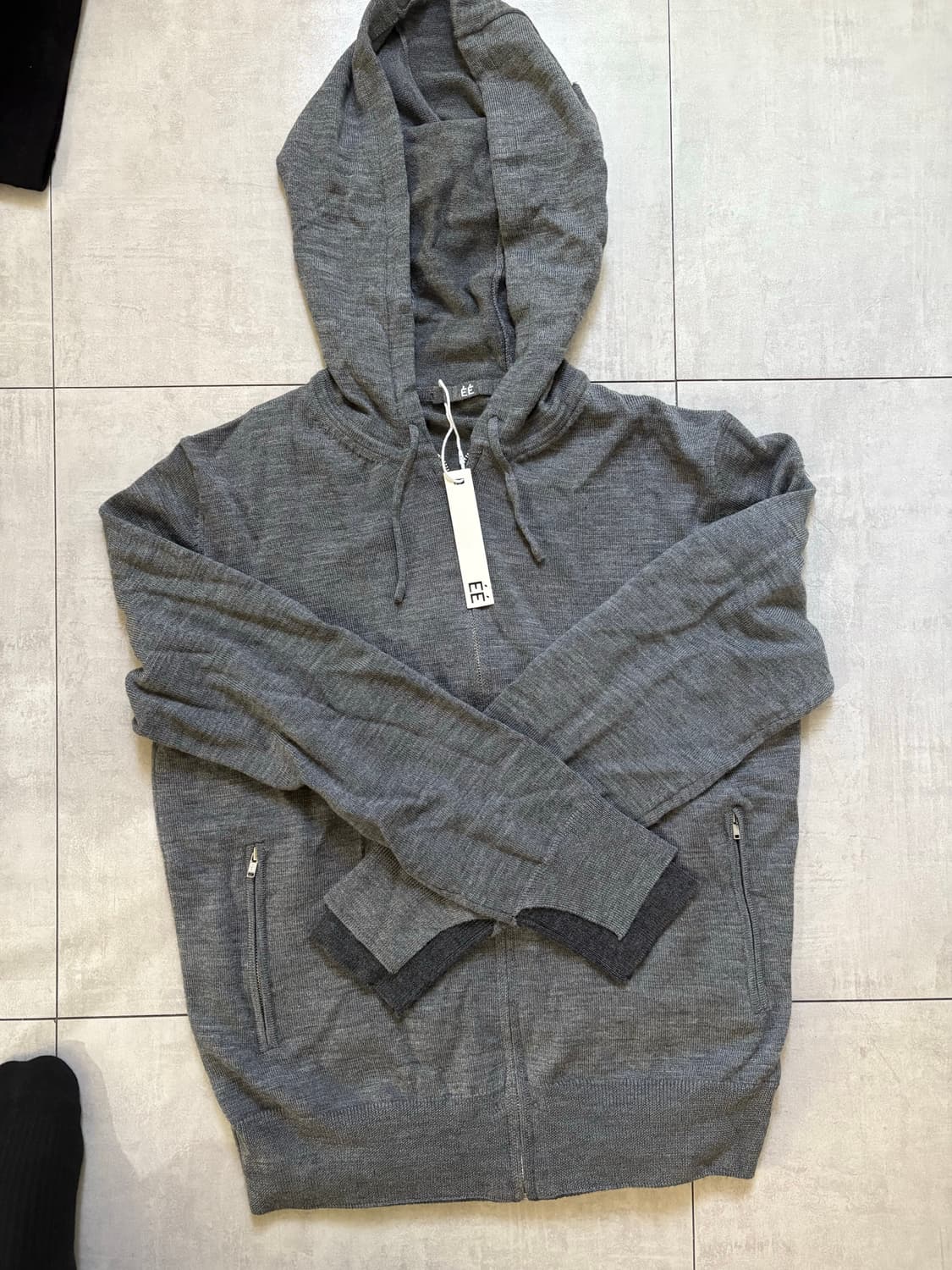 누마레 레이어드 커프 니트 후드집업 L 상품이미지3