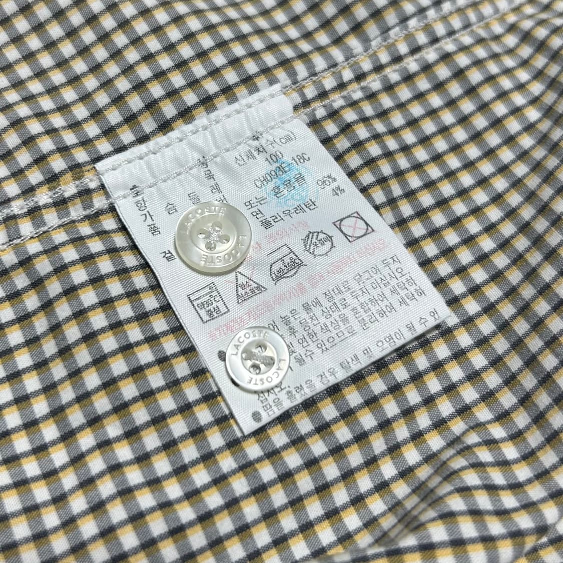 [M] Lacoste 라코스테 신형 체크셔츠 상품이미지5
