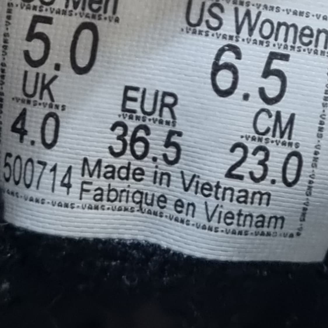 반스 올드스쿨 블랙 스니커즈230 상품이미지6