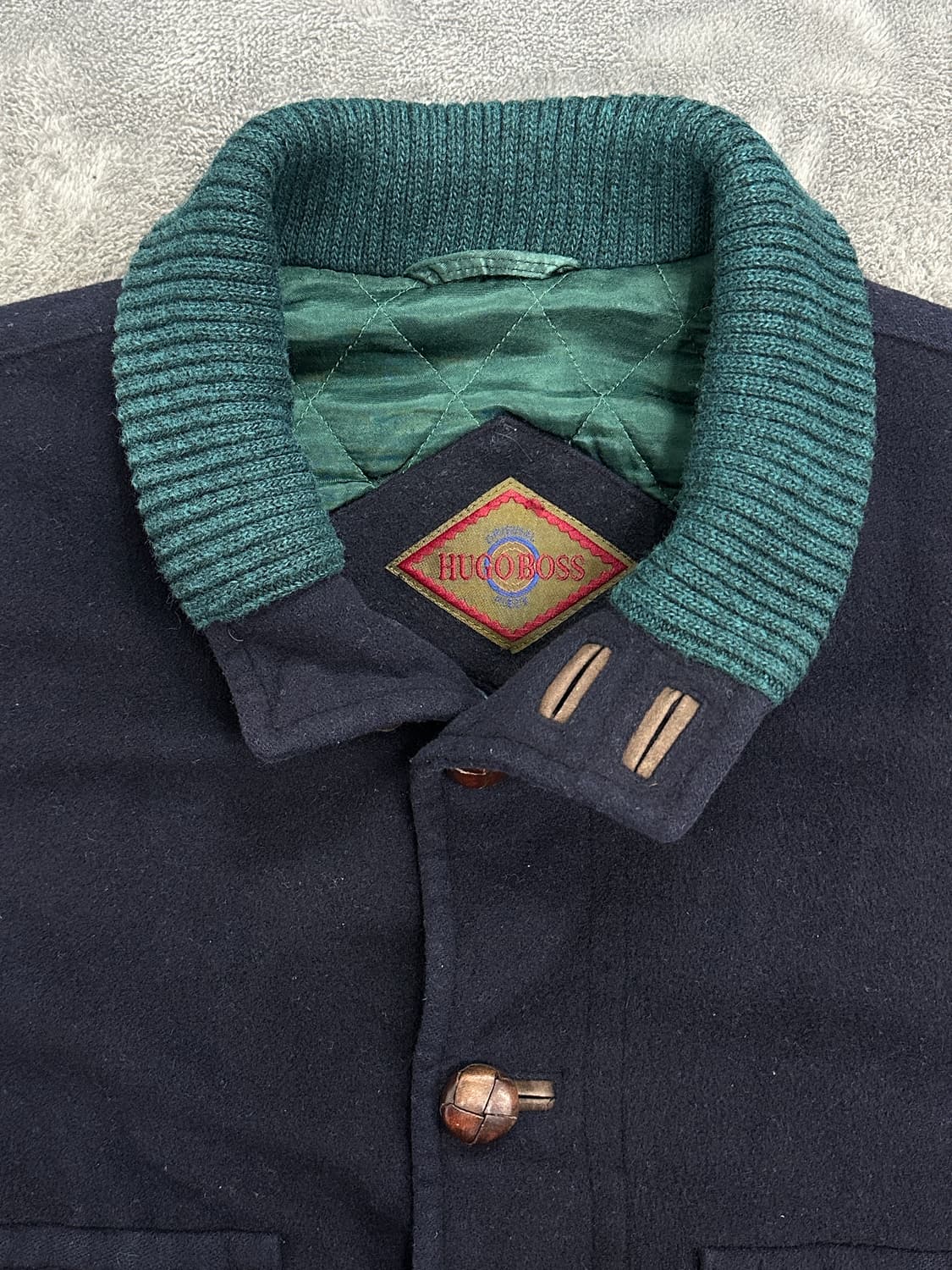 90s HUGO BOSS 울/캐시미어 봄버 자켓 XL 상품이미지5