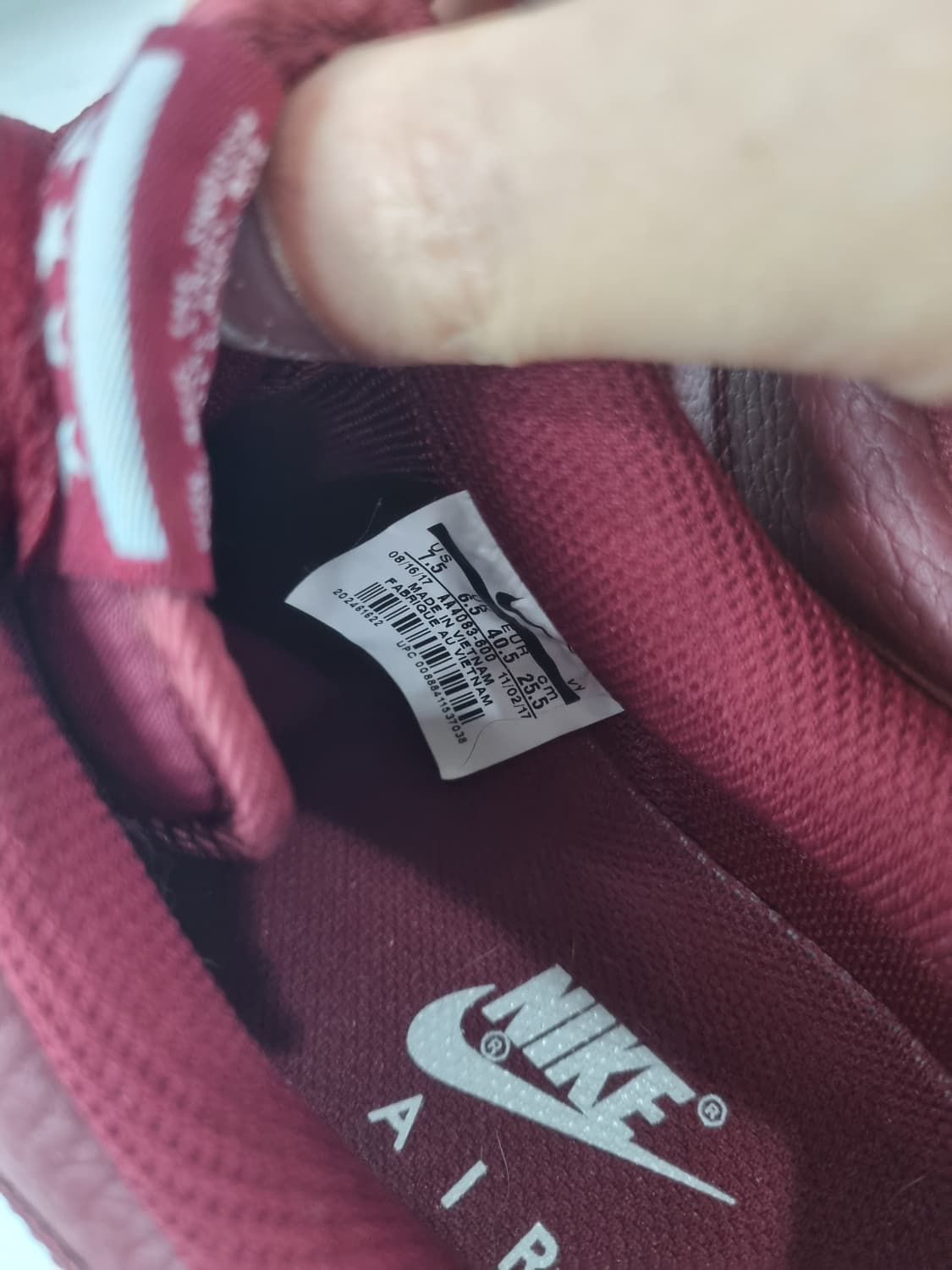 255 나이키 에어포스1 07 팀레드 상품이미지6