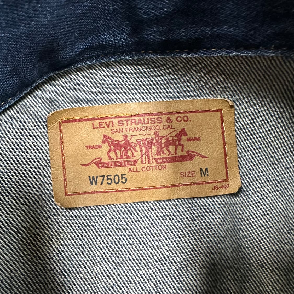 ✨ (바배) 리바이스 W7505 재팬 데님 자켓 상품이미지3