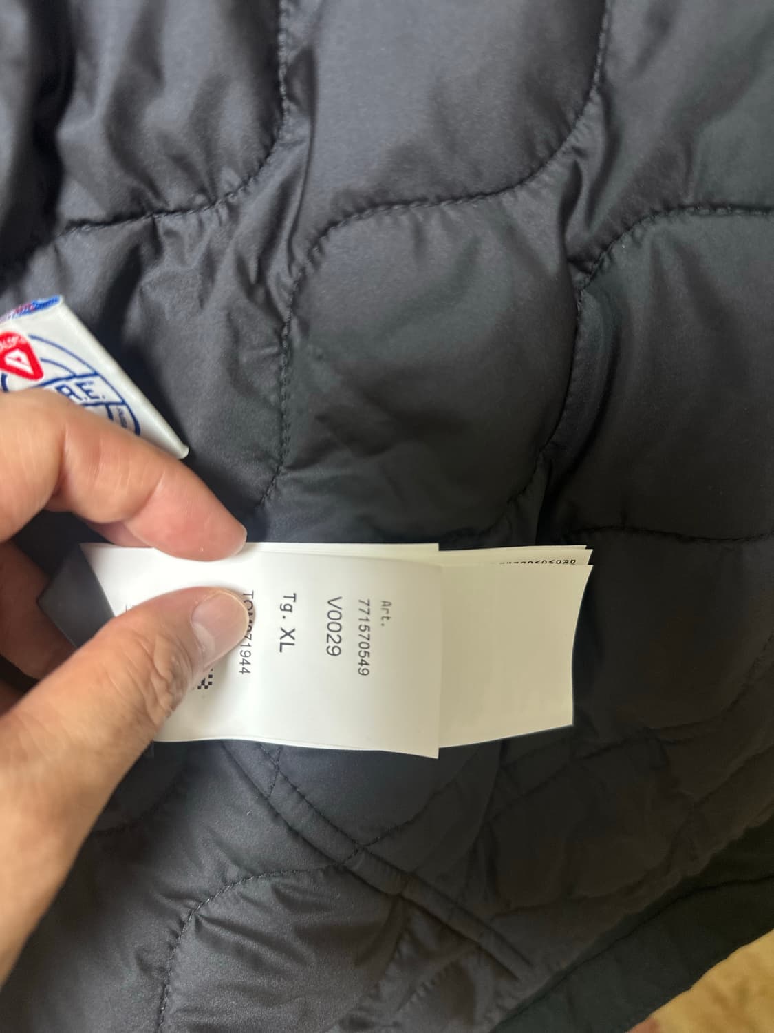 스톤아일랜드 블랙 코트 771570549 V0029  XL 실측기재 상품이미지7