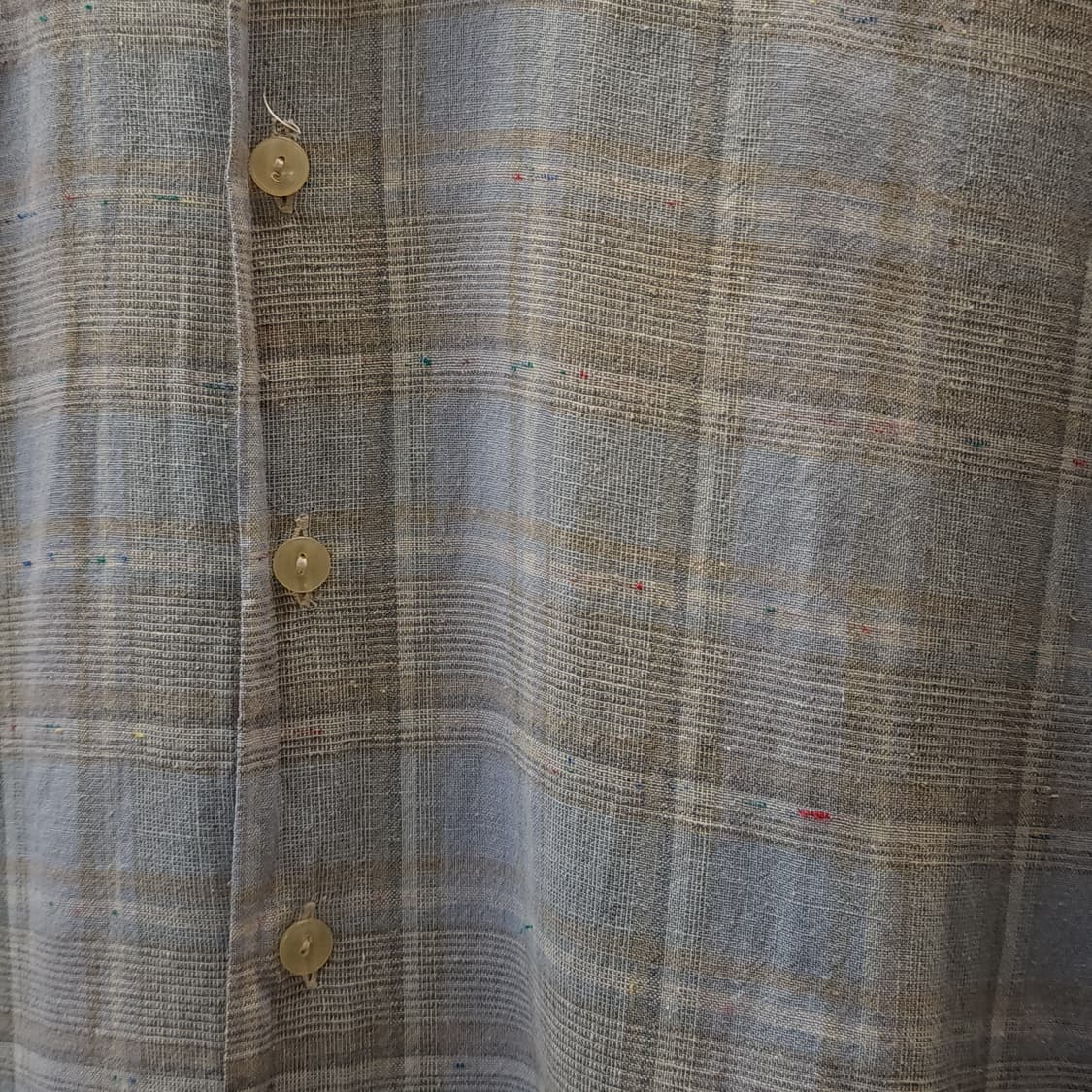 60s 프랑스 워크셔츠 가드너 빈티지 셔츠 스카이 블루 롱 튜닉 셔츠 m 상품이미지6