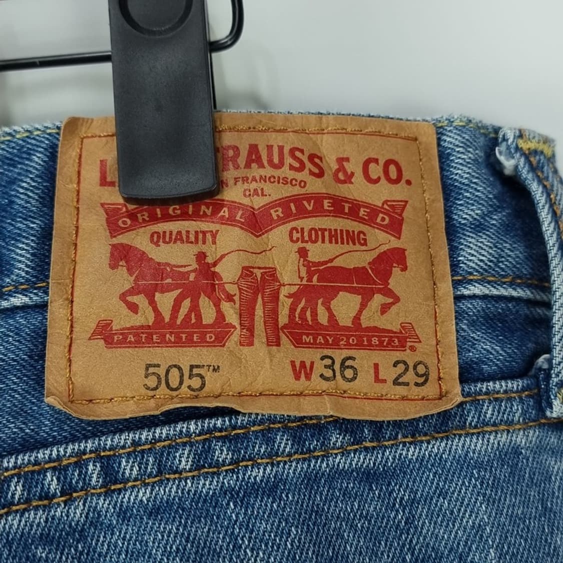 [리바이스] 505 루즈핏 데님 팬츠 청바지 M18481  상품이미지7