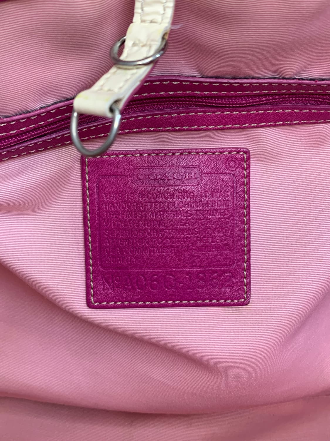 코치 지브라 핑크 갸루 빅숄더백 y2k 상품이미지7