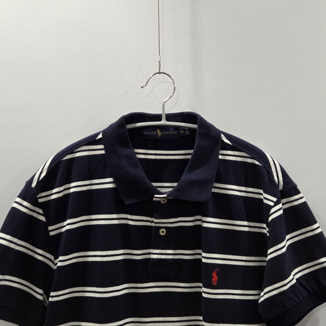폴로랄프로렌 코튼 카라 스트라이프 반팔티 XL 상품이미지2