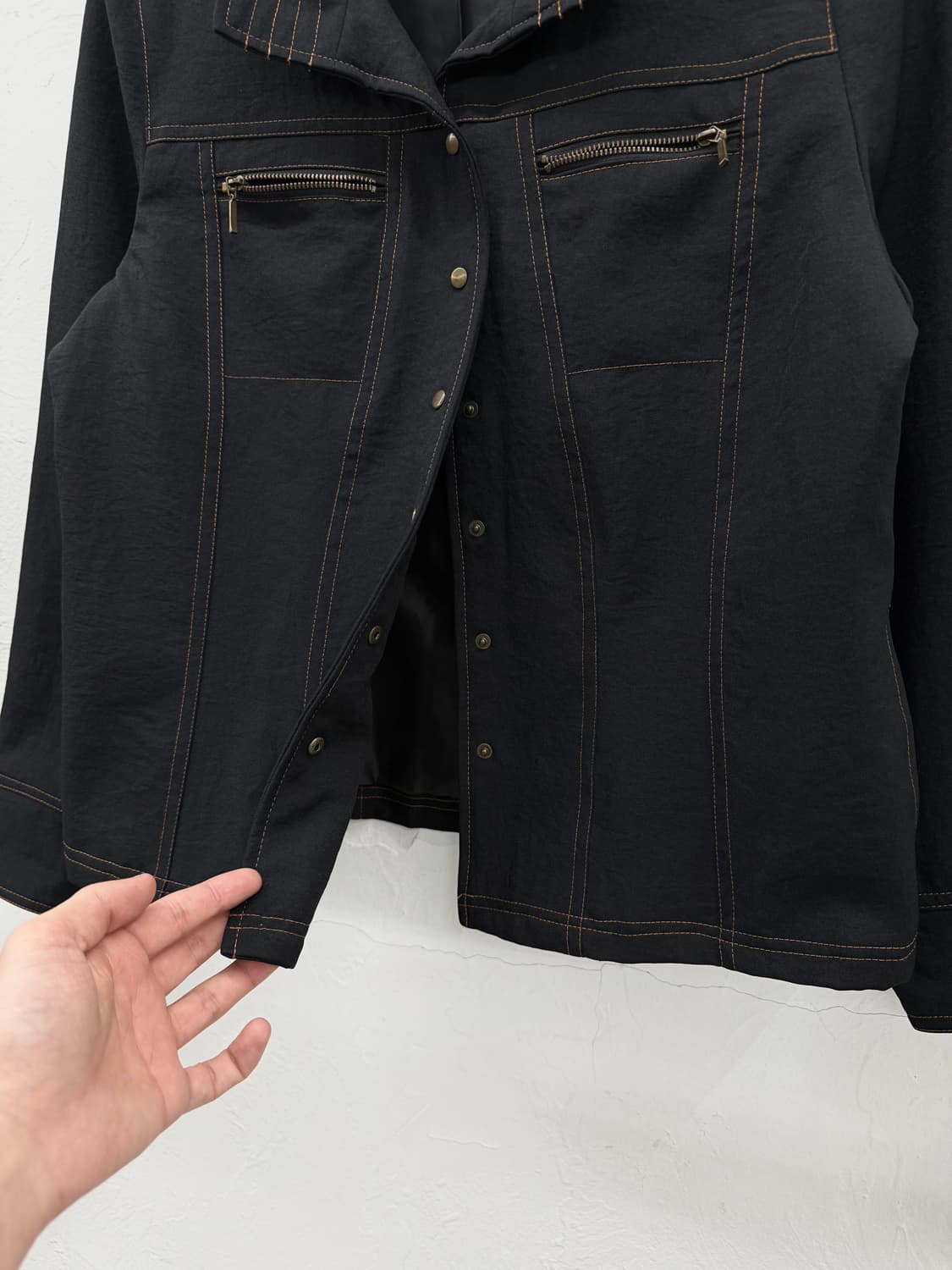 rue de bac 스티치 버튼 자켓 상품이미지3