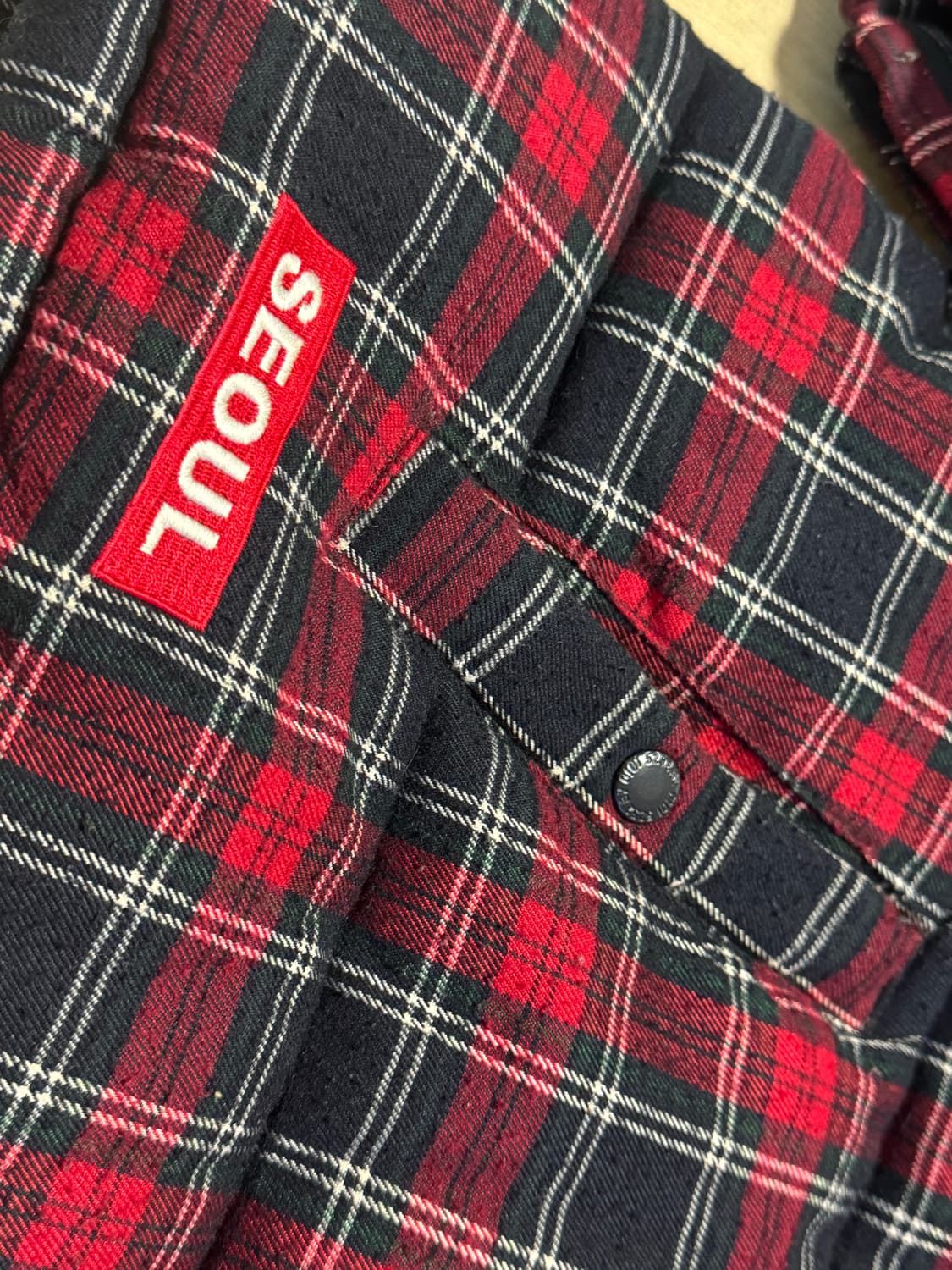 오아이오아이 체크패딩 상품이미지5