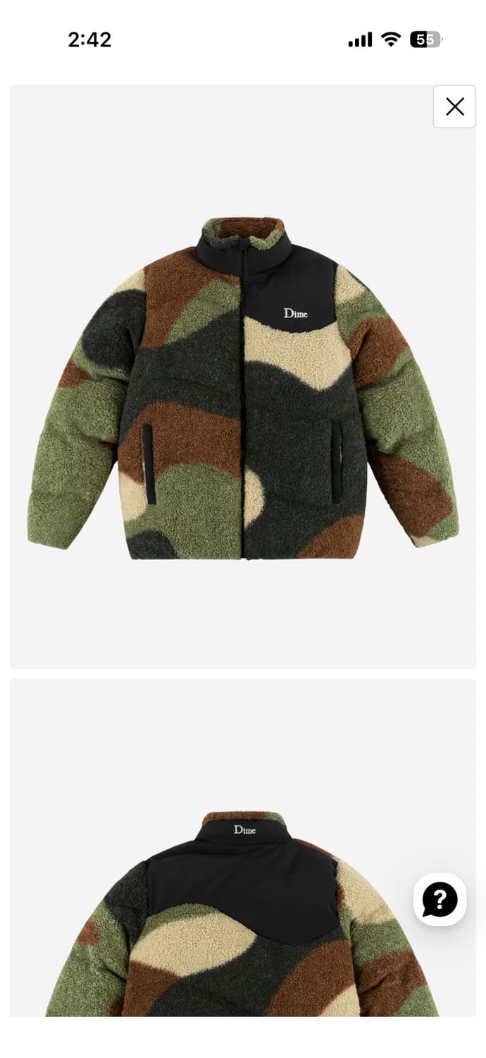 dime 셰르파 퍼프자켓 상품이미지1