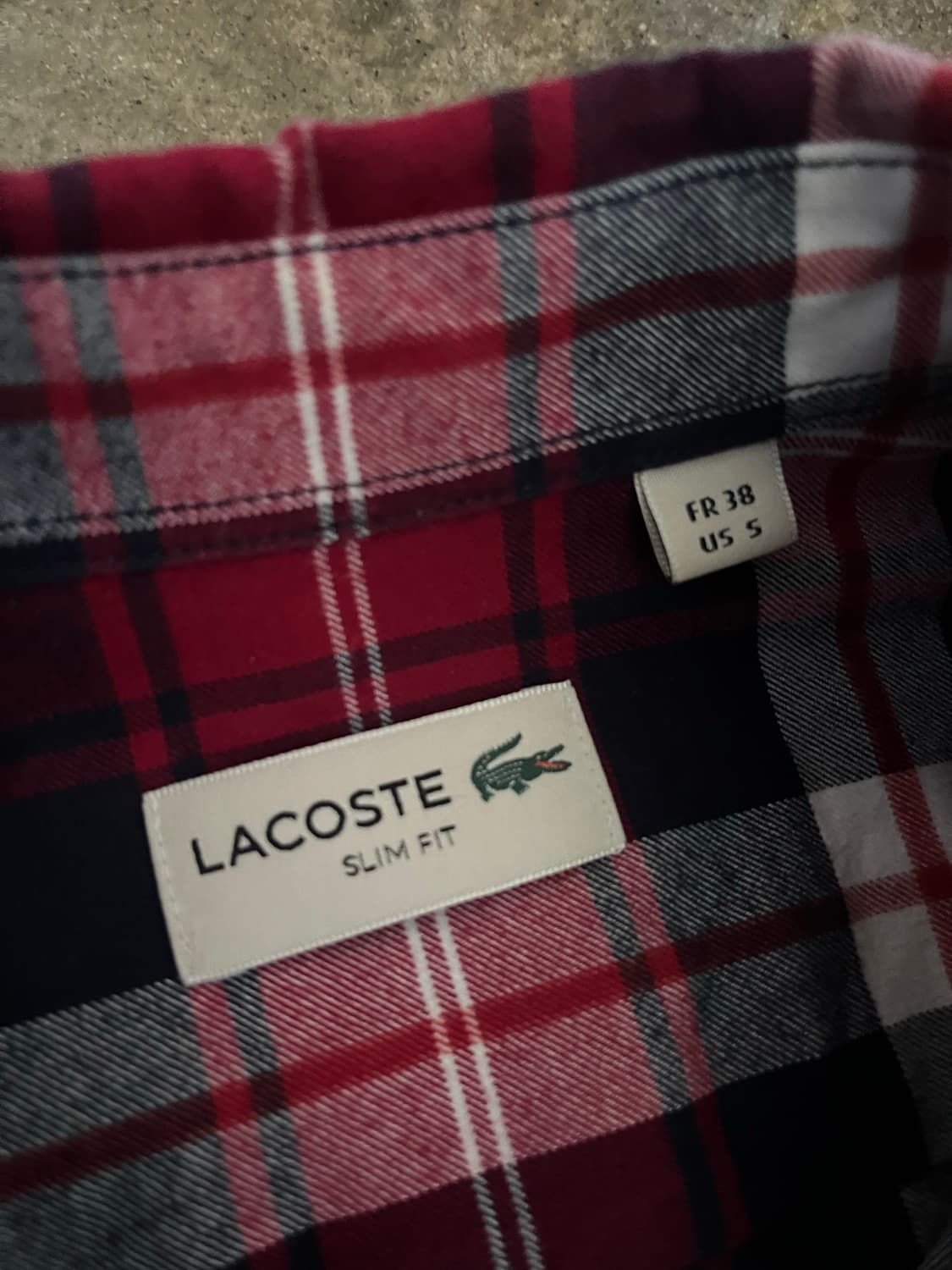 라코스테 체크 셔츠.  상품이미지4