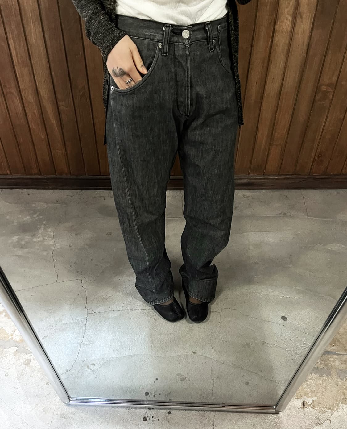 LEVI'S engineered regular black jeans 상품이미지6