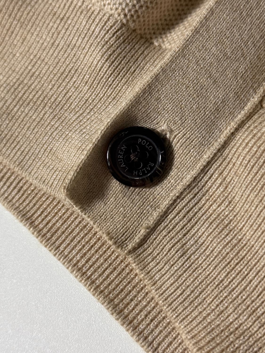 폴로 랄프로렌 루즈핏 신형 피마코튼 베이지 가디건 상품이미지5