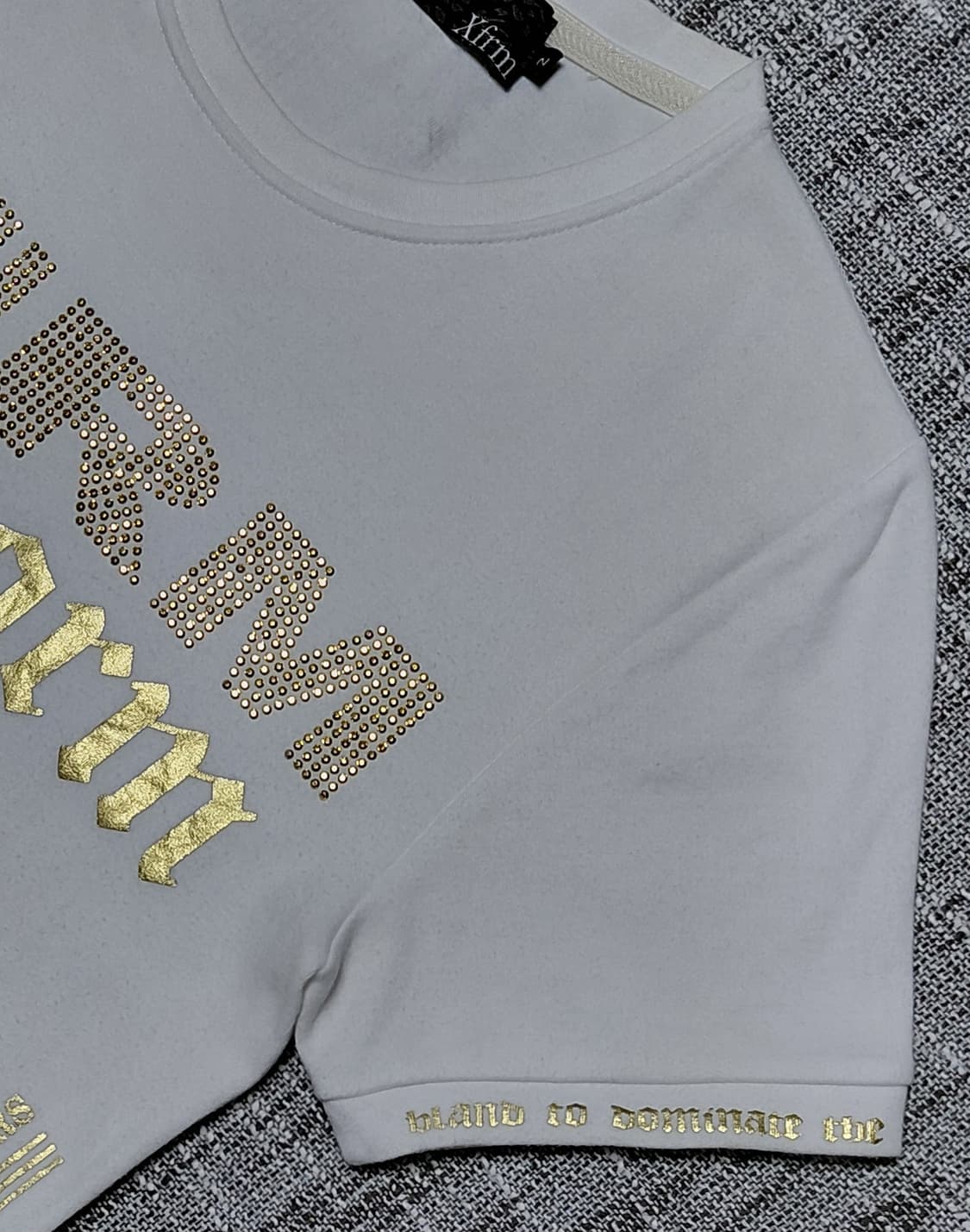 [XS~S] Xfrm 트랜스폼 라인스톤 & 골드 아카이브 그래픽 티셔츠 상품이미지3