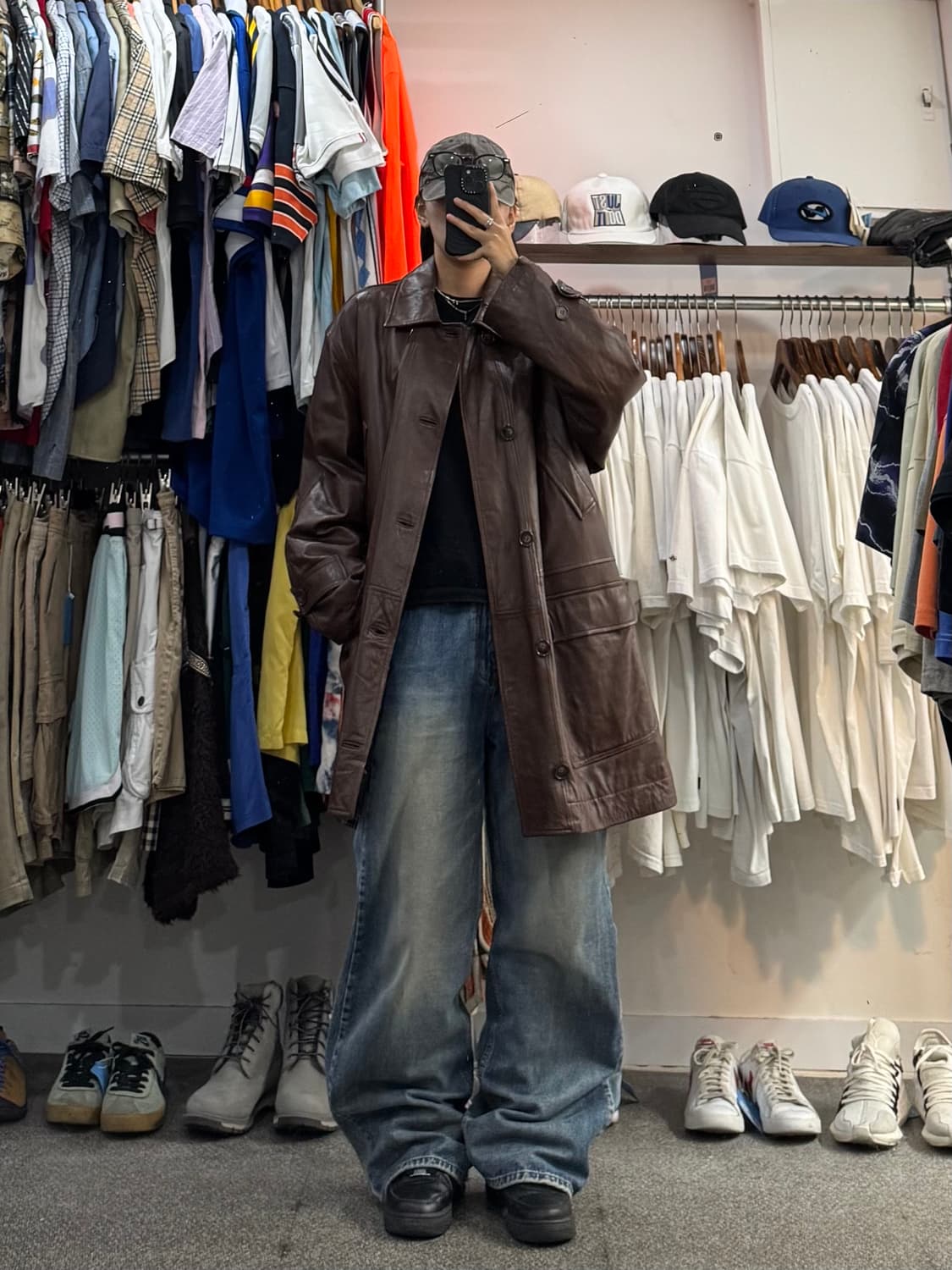 00s 폴스미스 레더 코트 상품이미지7