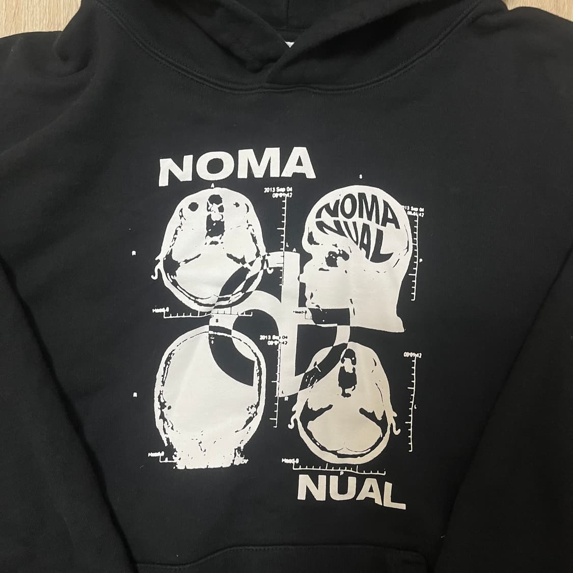 노매뉴얼 NOMANUAL MRI 프린팅 후드티 XL(105) 상품이미지4