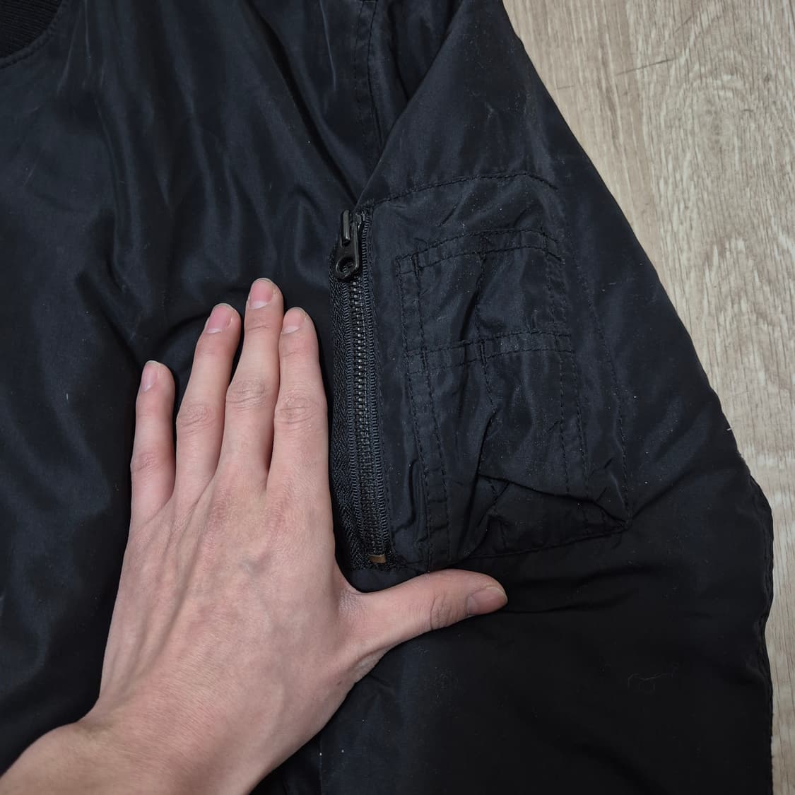 지오다노 G.INDUSTRIES MA-1 항공점퍼 봄버자켓 L(100) 상품이미지5