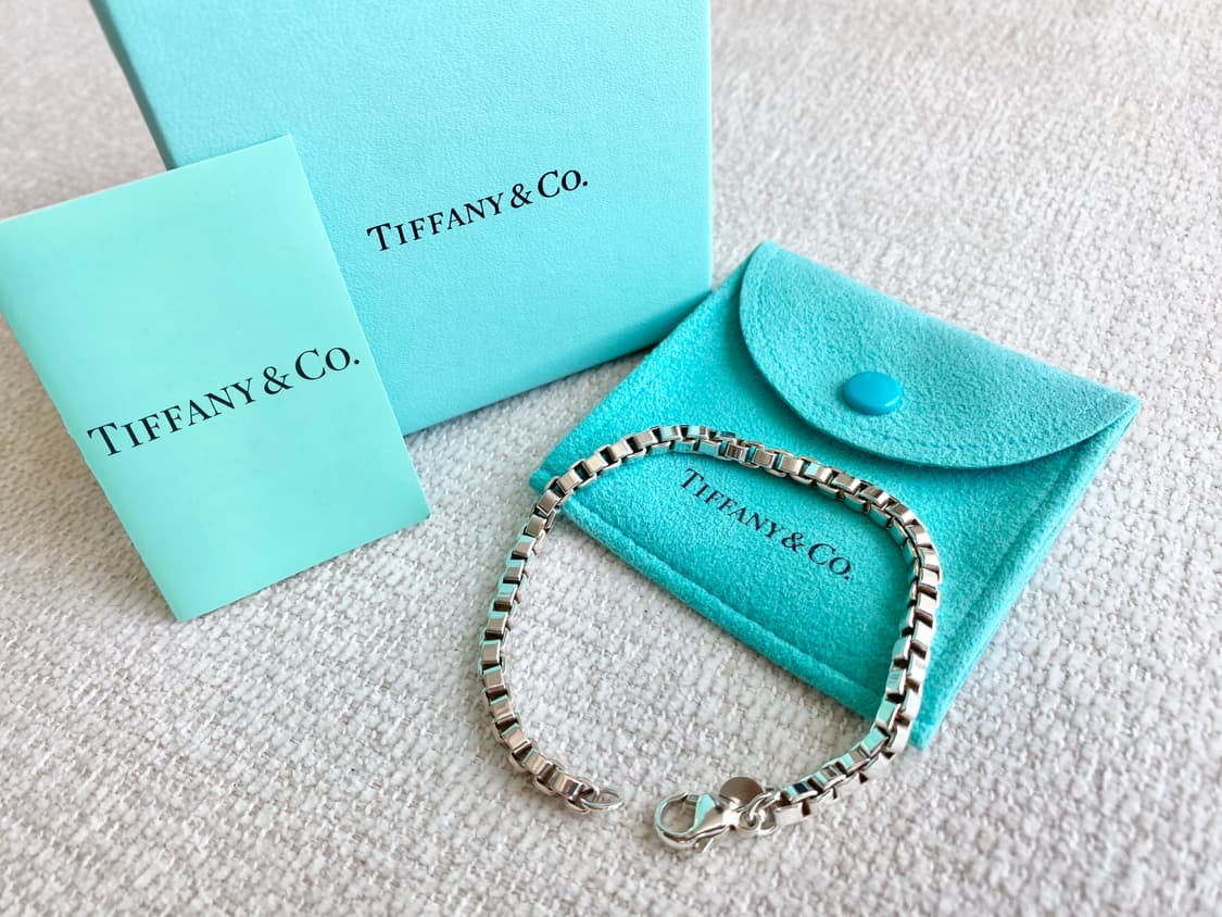 티파니 실버 베네치안 팔찌 18.5CM 남녀공용 상품이미지2