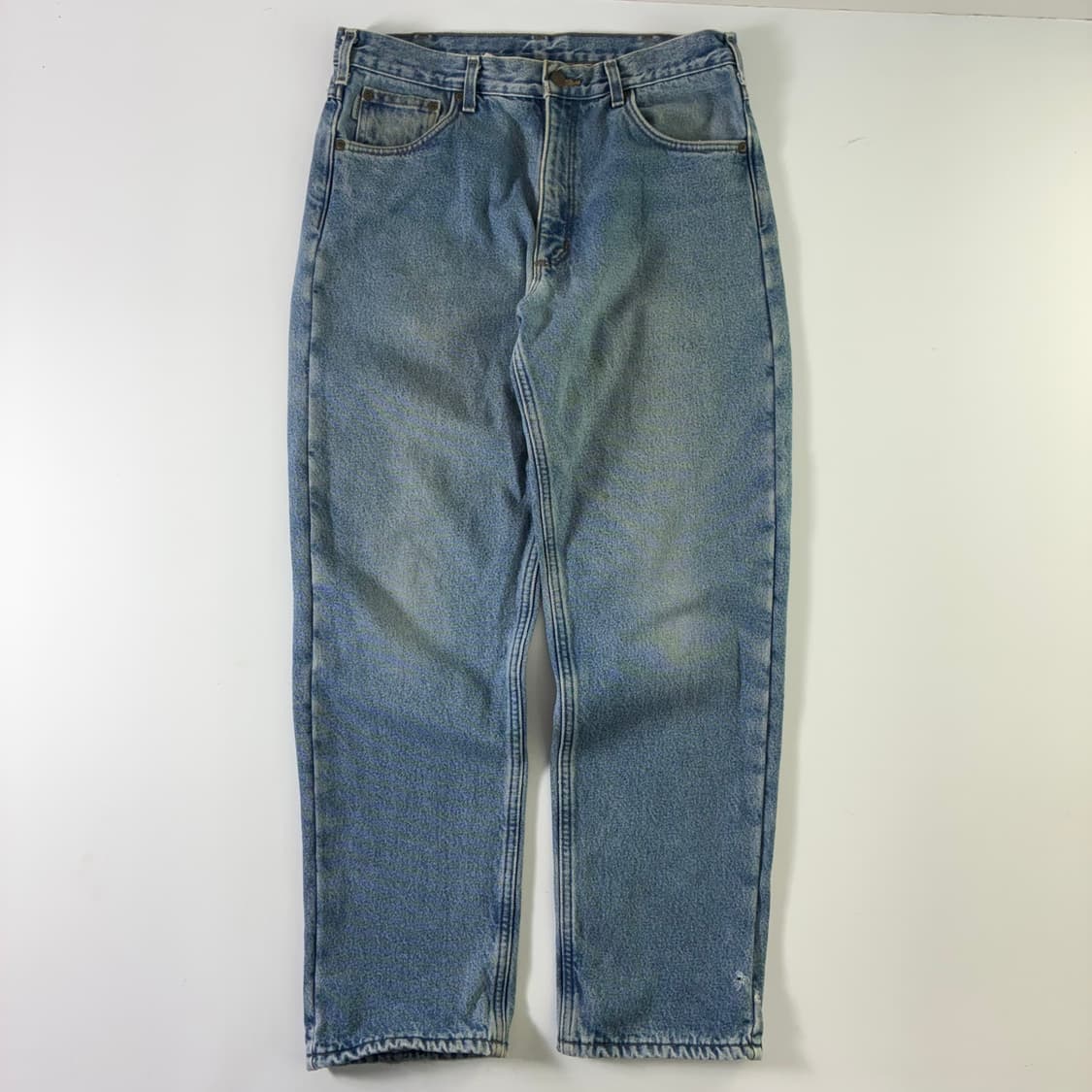 Carhartt 칼하트 데님 워시드 레더 포인트 워크 팬츠 상품이미지3