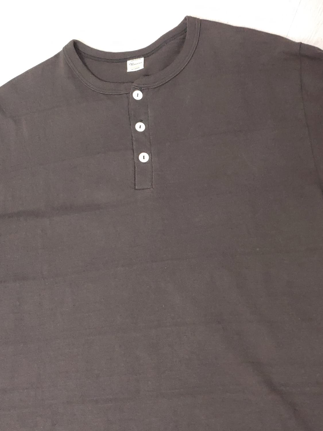 웨어하우스 4601 헨리넥 반팔 블랙 색상 상품이미지8