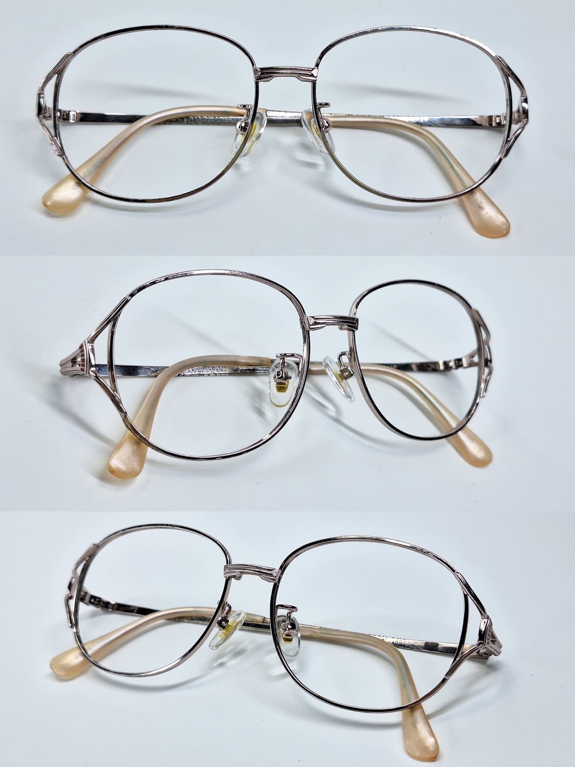 80s 일본 빈티지 Essential 0219 레드 장식 여성용 안경테  상품이미지7