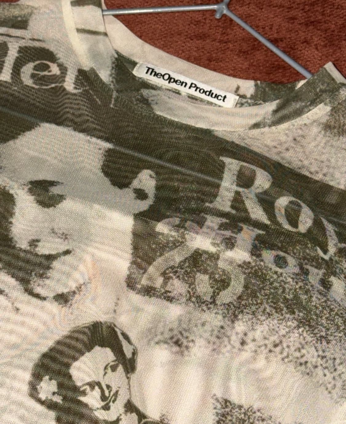 오픈와이와이 openyy 발레리나 메쉬 탑 카키 레이어트 상품이미지4