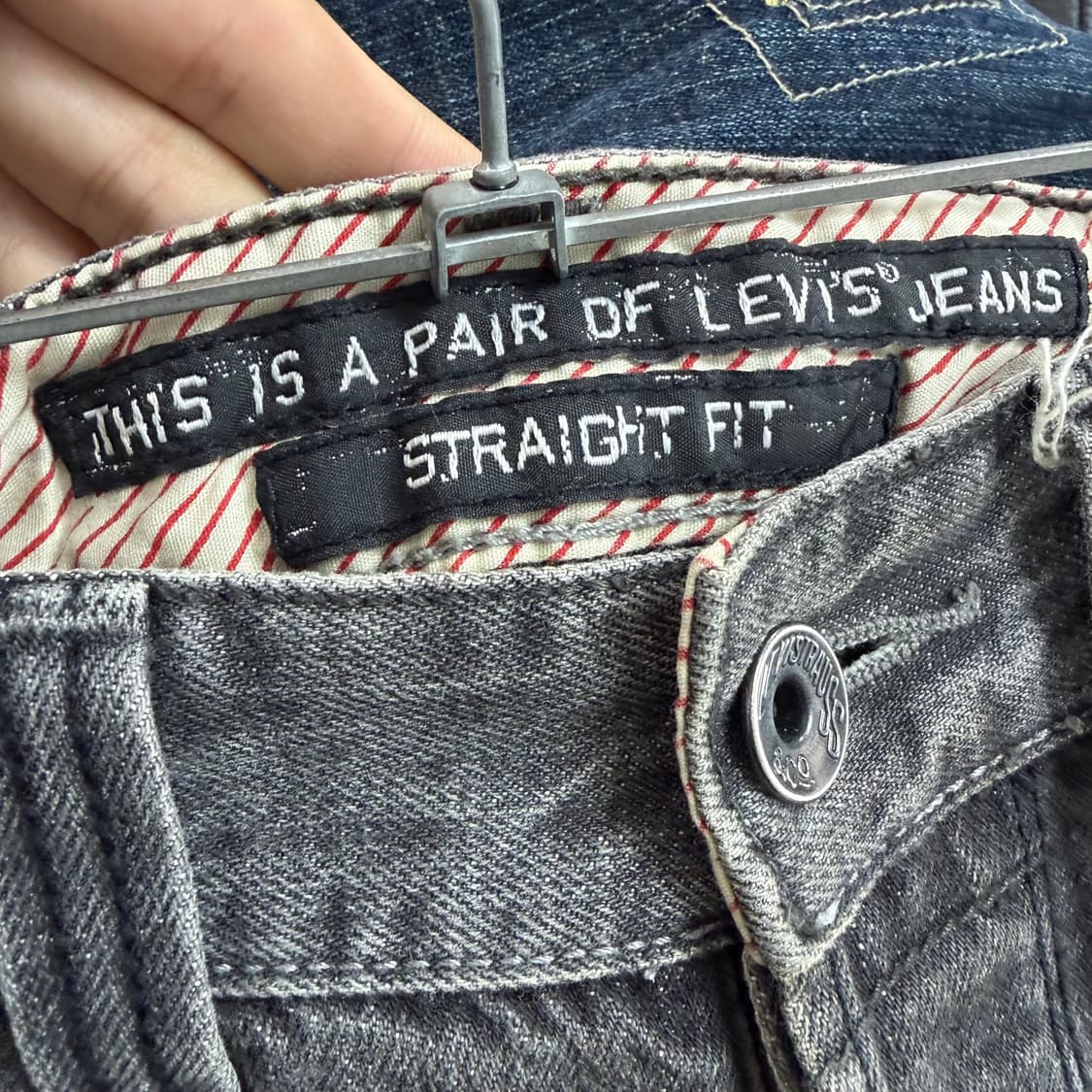 리바이스 홍콩 흑청 데님 팬츠 상품이미지8