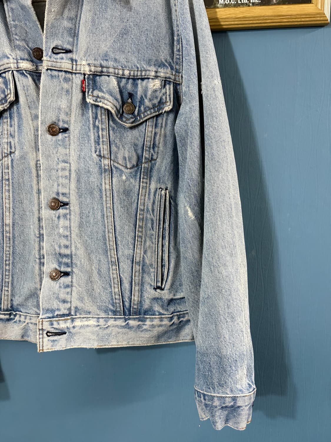 80‘s USA Levis 70506 denim jacket.  상품이미지5