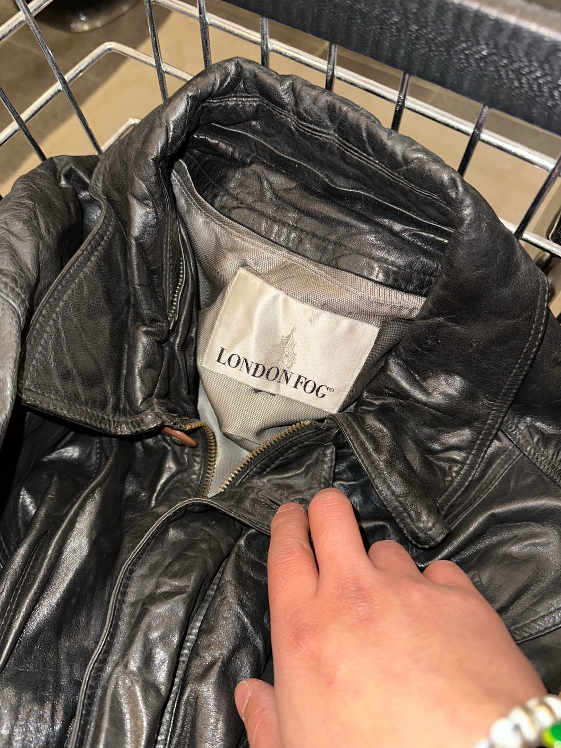 90’s London Fog genuine leather jacket 상품이미지10