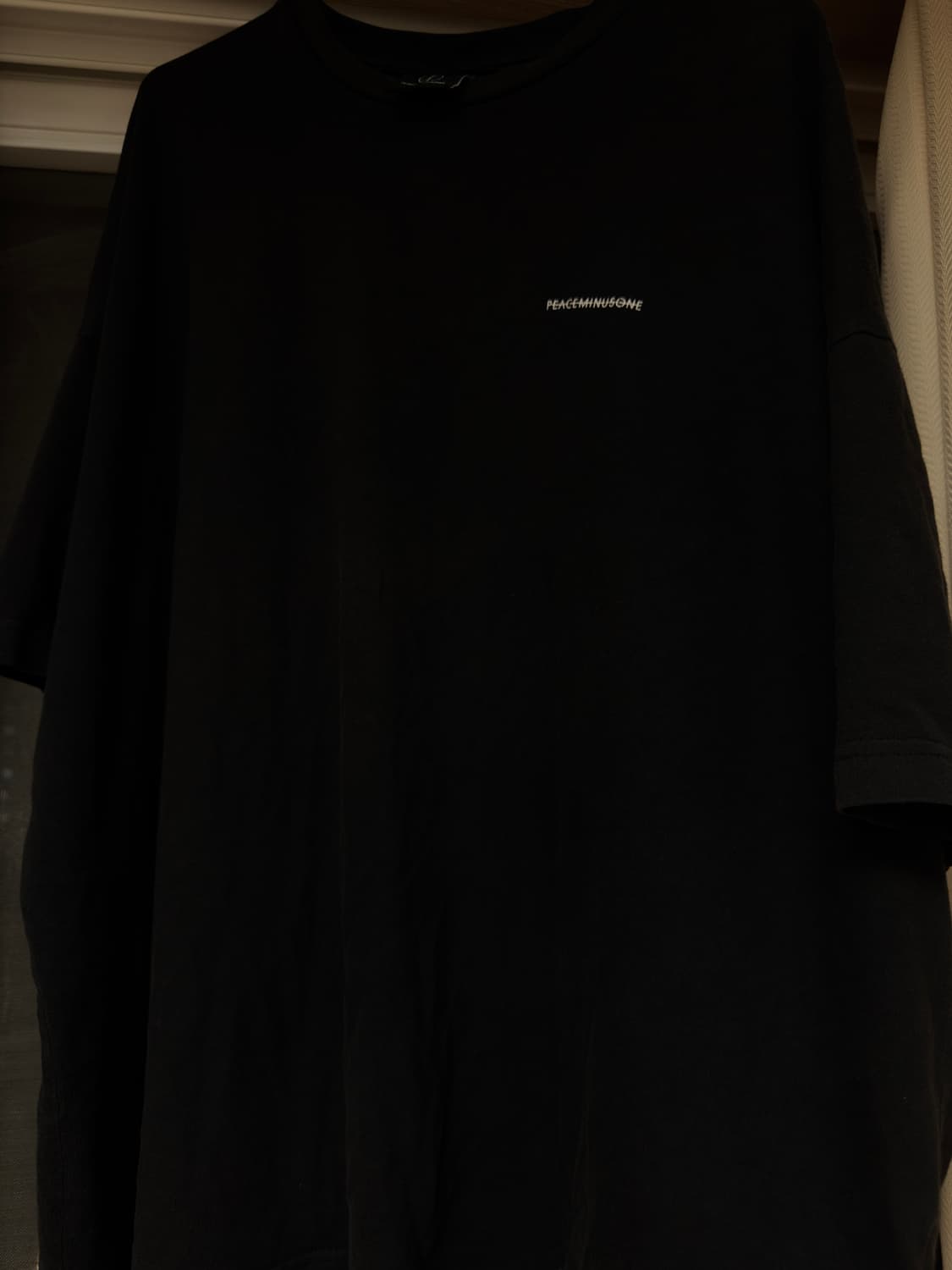 피스마이너스원 코튼 티셔츠 #4 블랙 상품이미지3