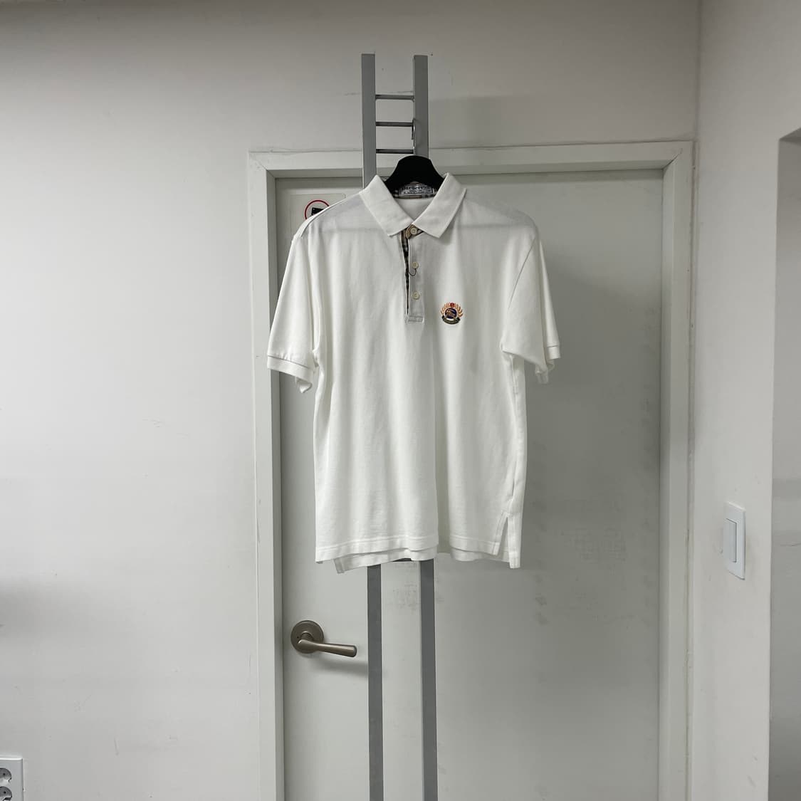 버버리 PK 반팔 카라티 화이트 S  상품이미지1