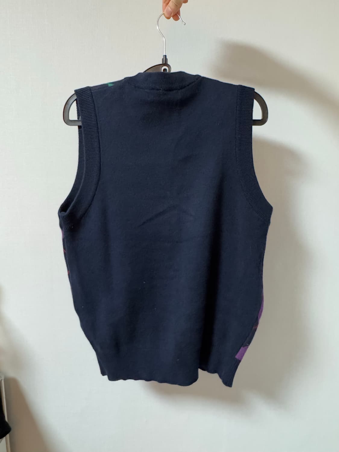 5252 by OIOI 아가일 니트 조끼 상품이미지2