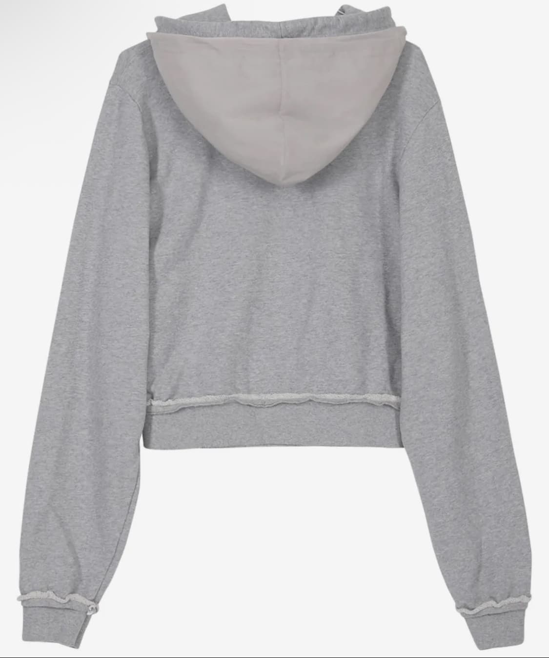 플레어업 레이어드 후드집업 그레이 2사이즈 상품이미지4