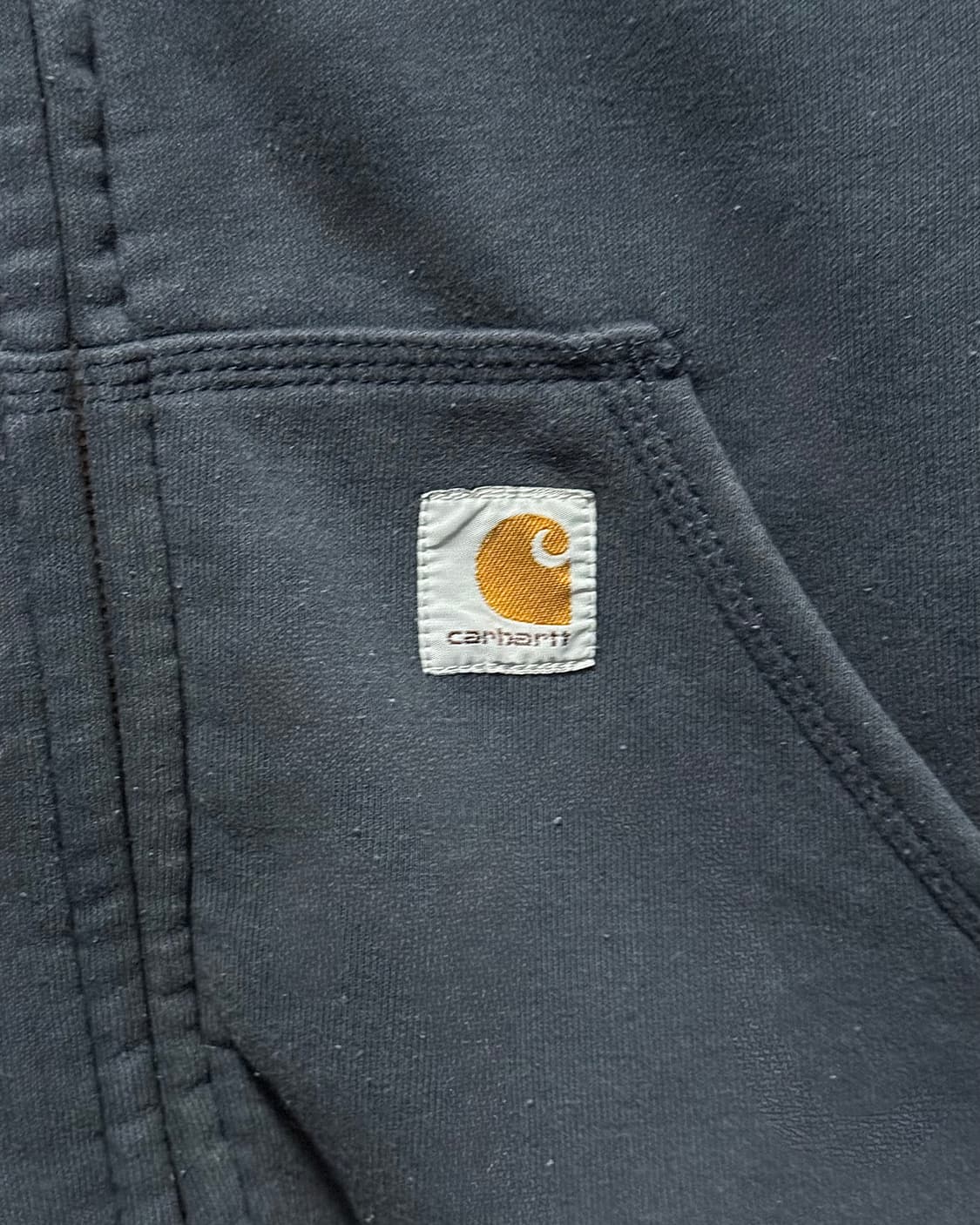 칼하트 네이비 남색 레인 디펜더 코튼 면 후드 후디 집업 S 90 워크 상품이미지5