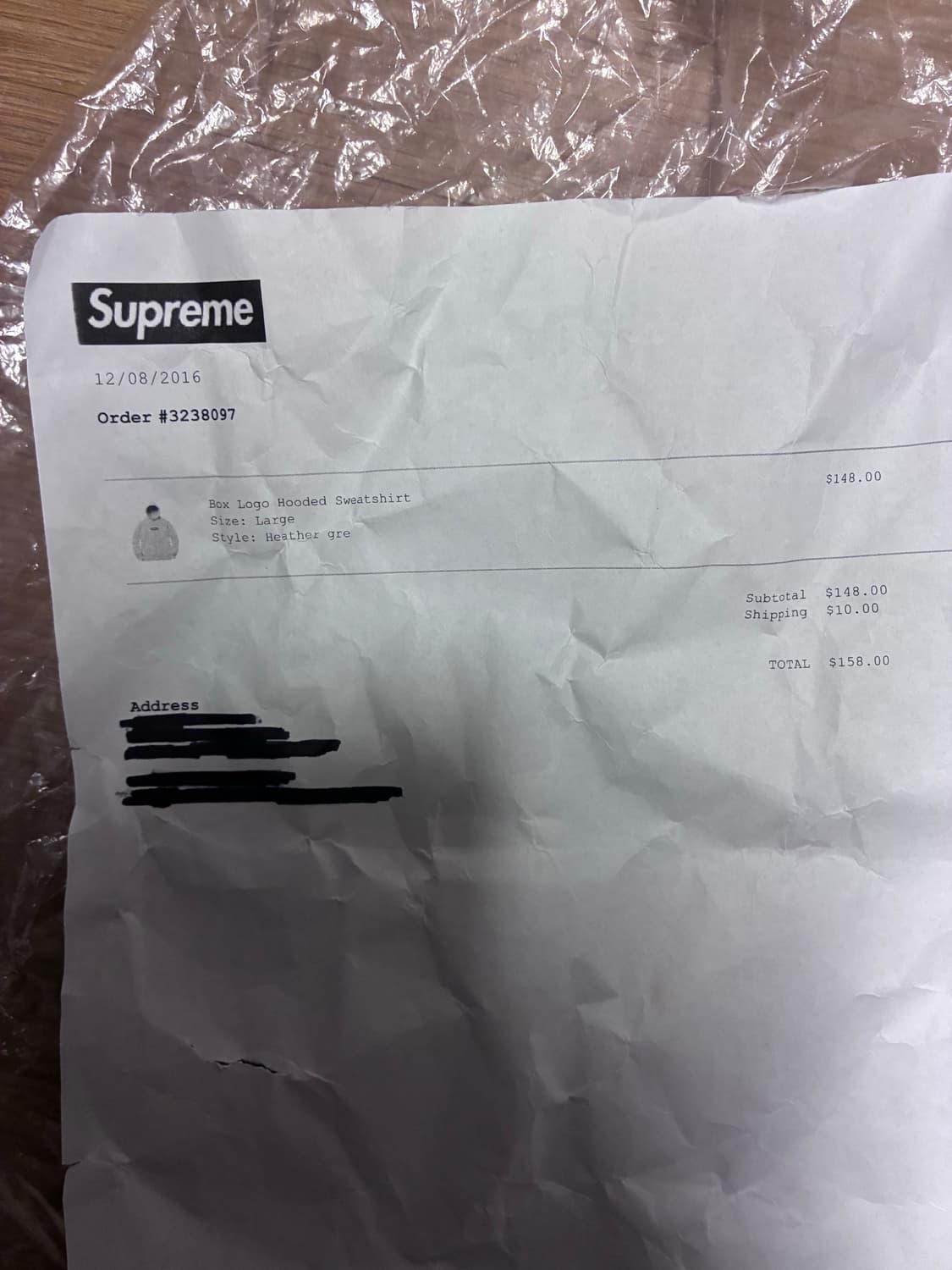 슈프림 16FW 회빨 후드티 L 상품이미지5