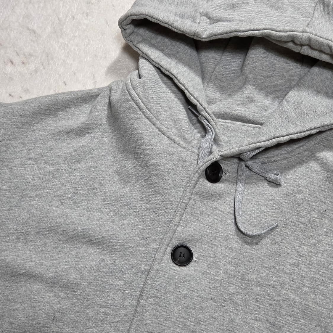 후브스 헤비 코튼 단추 후드집업 상품이미지2