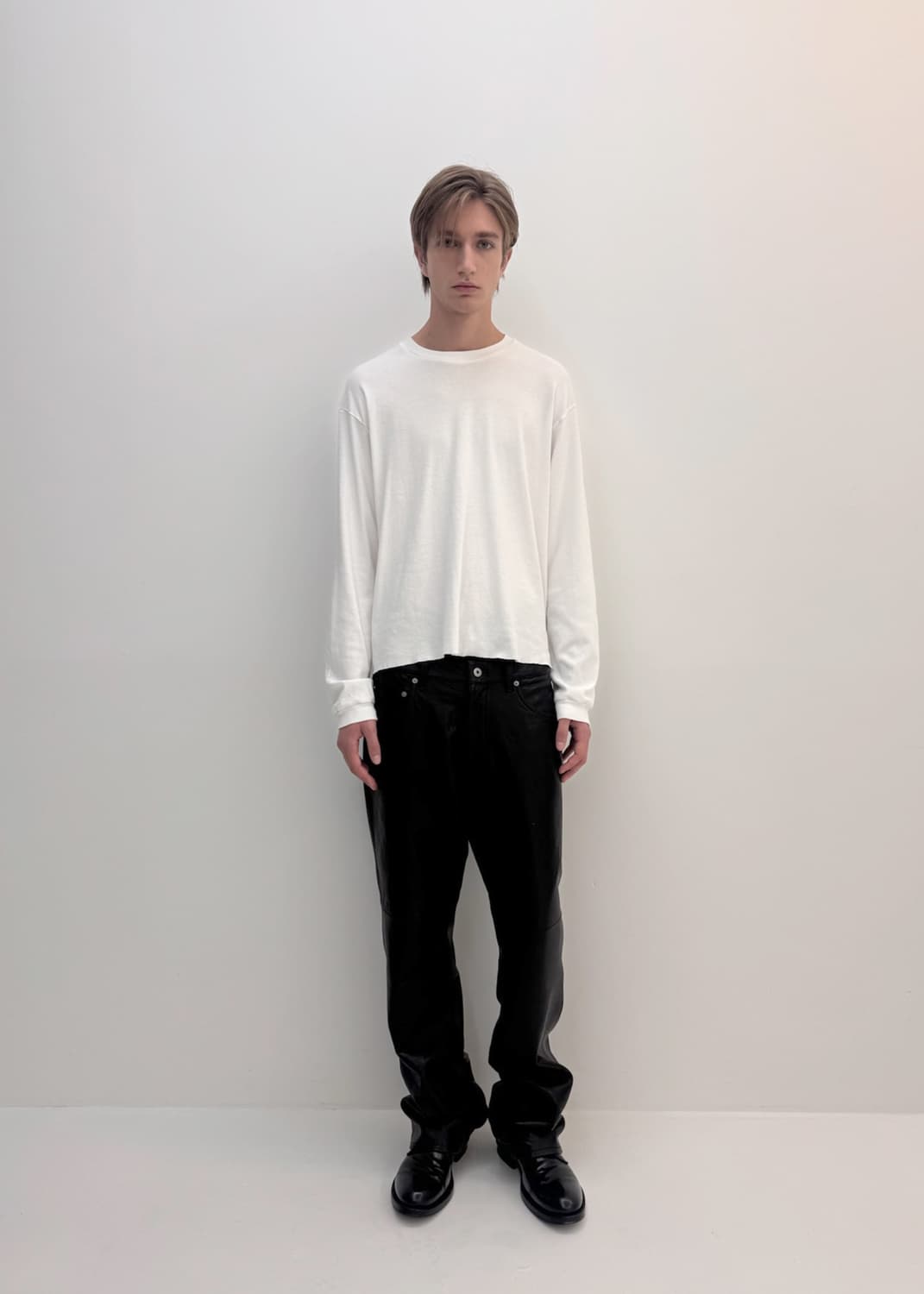 COTTON RIB CROPPED LONG SLEEVE 이니어 innir 상품이미지1