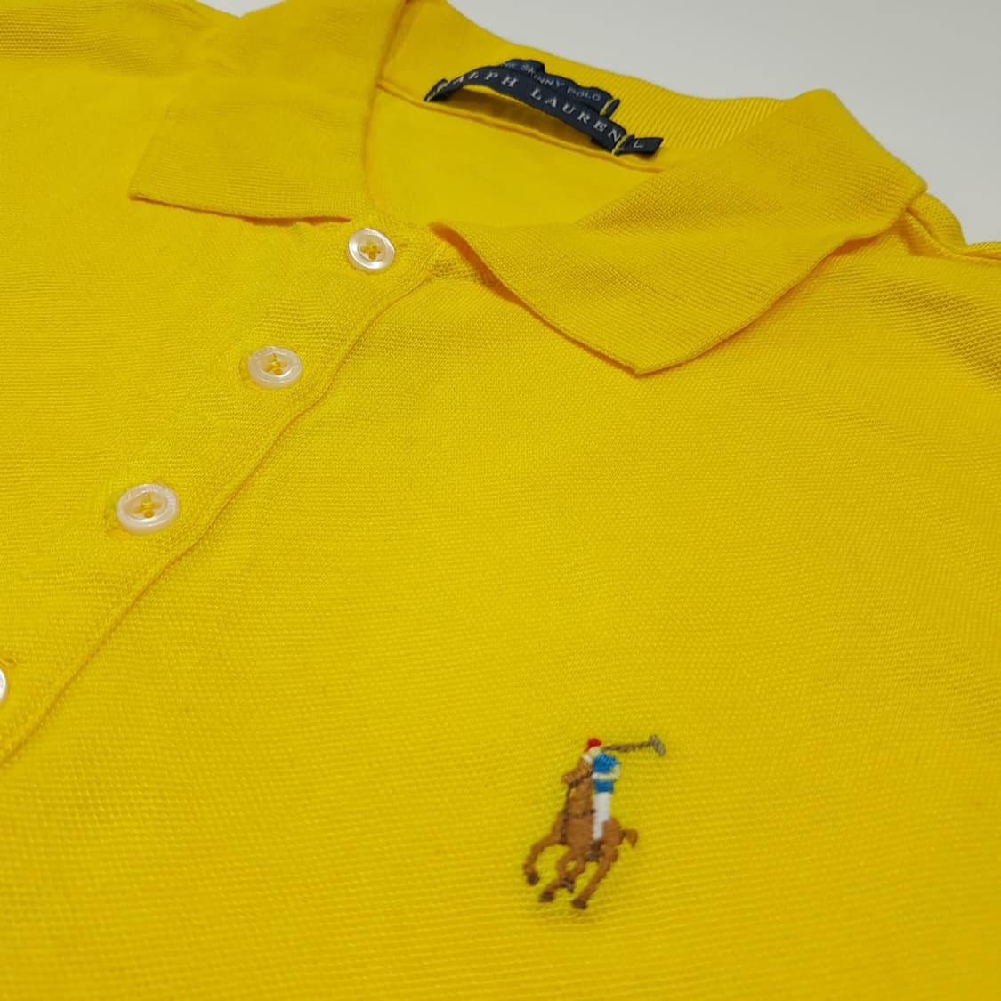 CK024 L 폴로 00s 일본판 멀티포니 옐로우반팔  티셔츠 상품이미지4