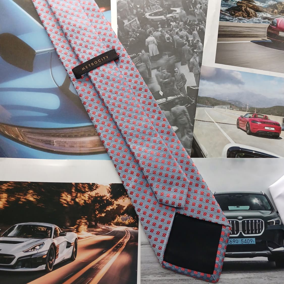 메트로시티 실크 기하학 패턴 넥타이 8.5cm A+등급 A18547
 상품이미지4