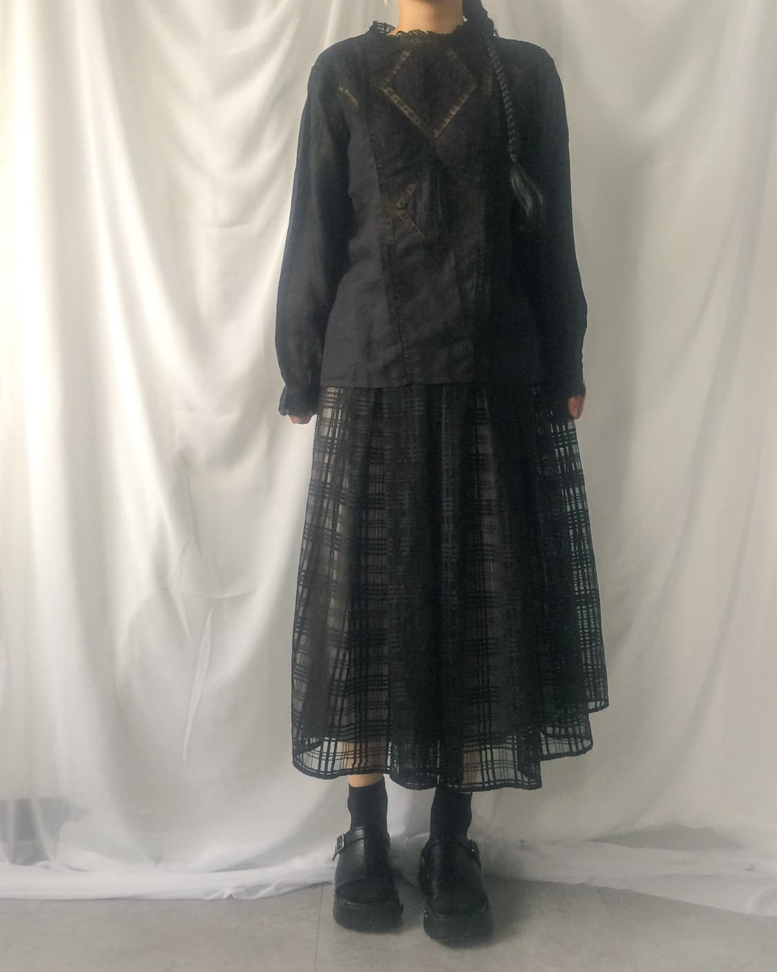 Pattern point blouse 상품이미지5