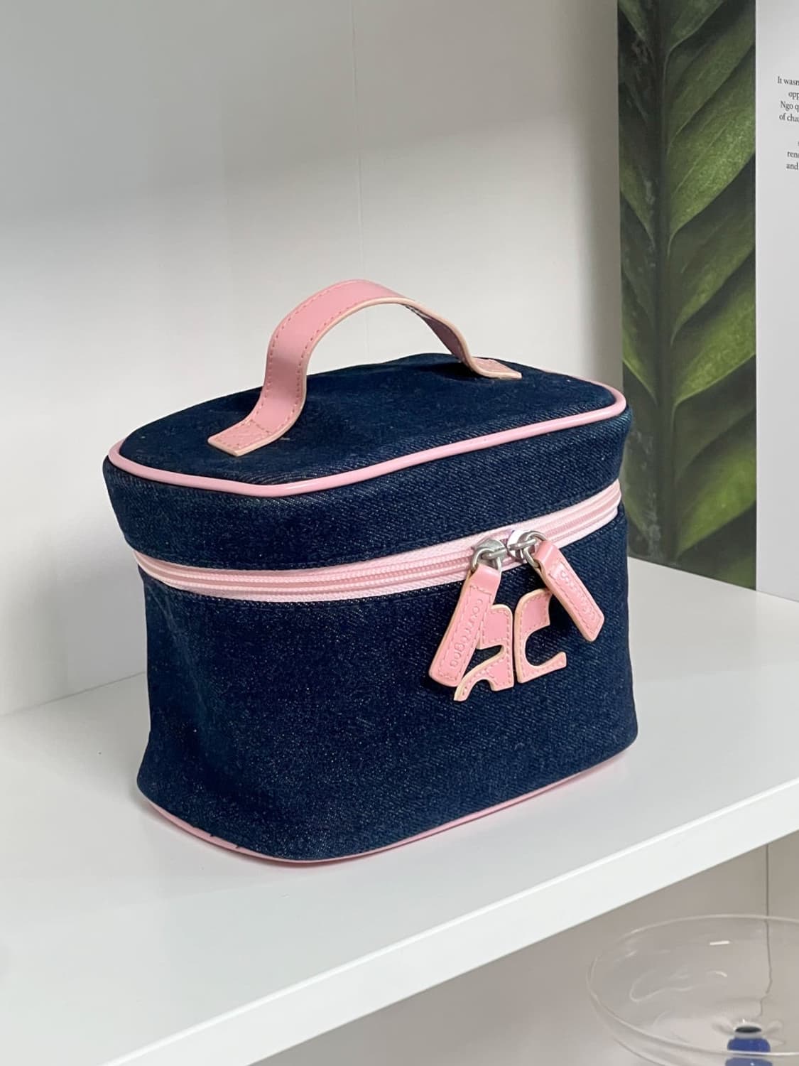  courreges / 꾸레쥬 핑크 로고 데님 미니 토트백 상품이미지5