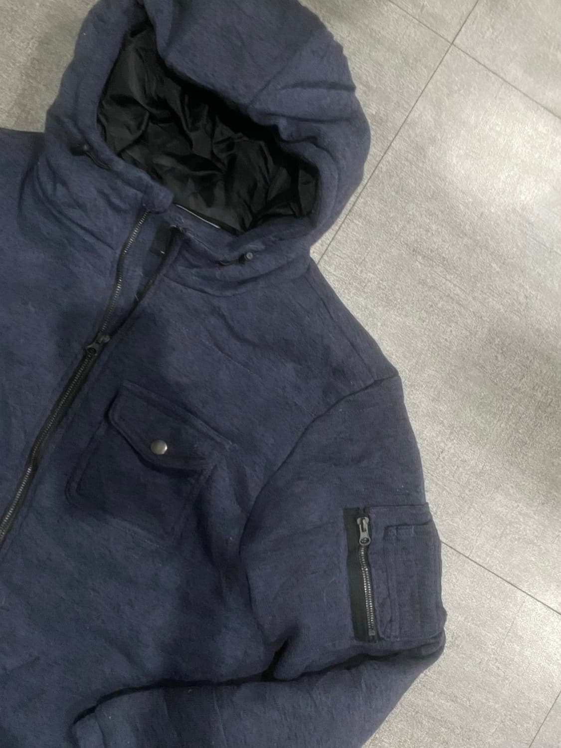 일본빈티지 Phosquia 올드스쿨아메카지스트릿 혁오풍 후드봄버자켓 상품이미지2