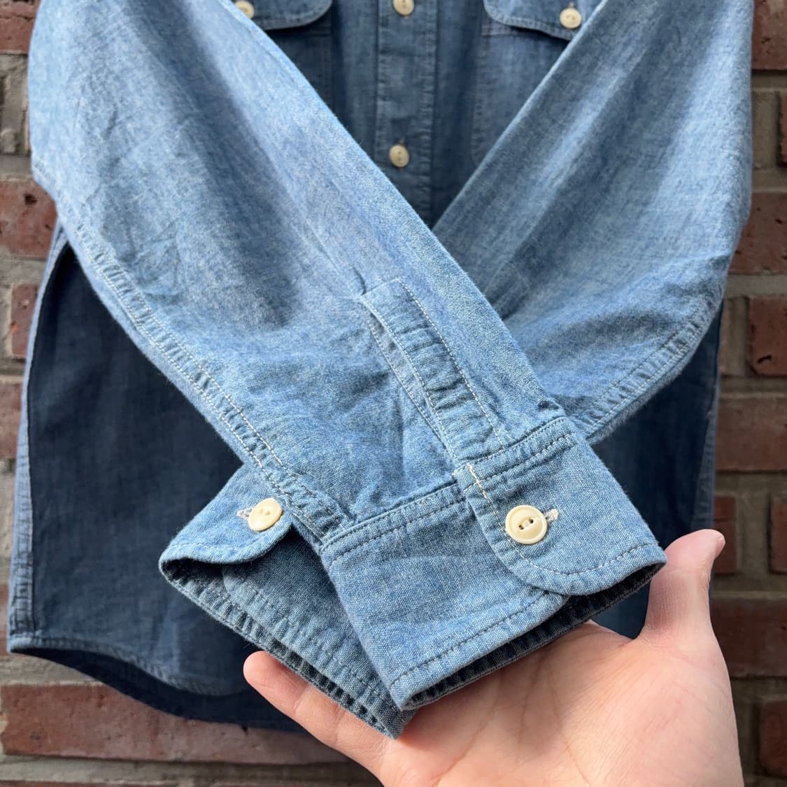 슈가케인 Sugar Cane 샴브레이 셔츠 (일본 생산) 상품이미지6